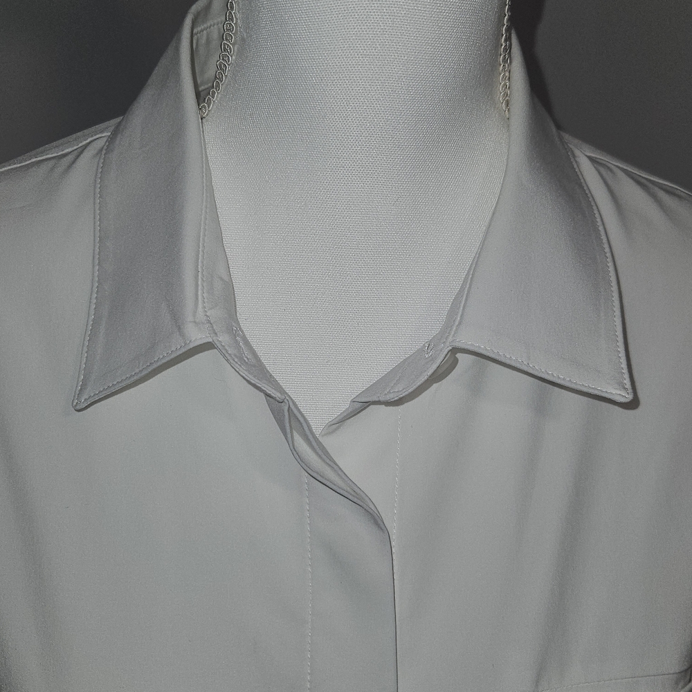 Athleta Crisp White Long-Sleeve Button Down Shirt - Picture 6 of 8